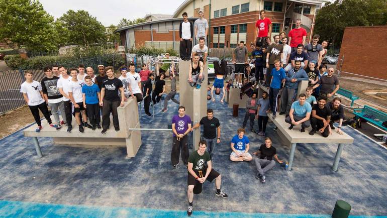 Opening the Leicester Parkour Park