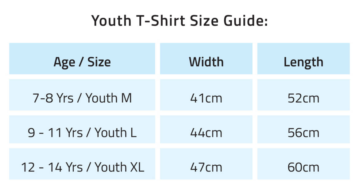 Age Groups and Sizing for Youth Shirts