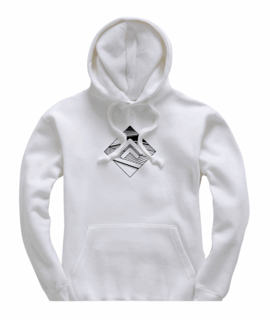 SL-8 Adults Hoodie, White