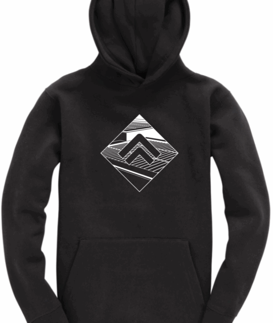 SL-8 Kids Hoodie, Black